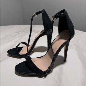 Aldo Black Strappy High Heels